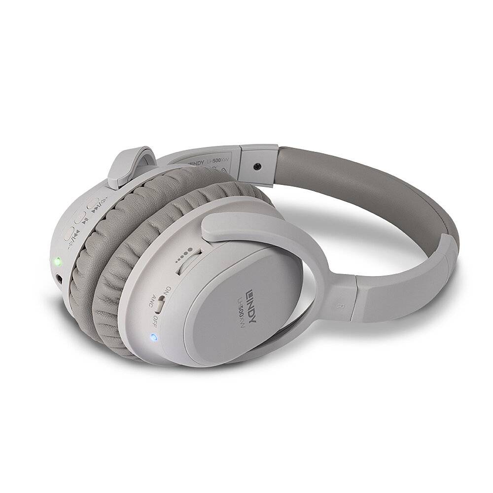 Lindy LH500XW - Verkabelt & Kabellos - Anrufe/Musik - 20 - 20000 Hz - 198 g - Kopfhörer - Grau