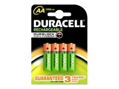 Duracell Rechargeable - Batterie 4 x AA-Typ - NiMH - (wiederaufladbar)