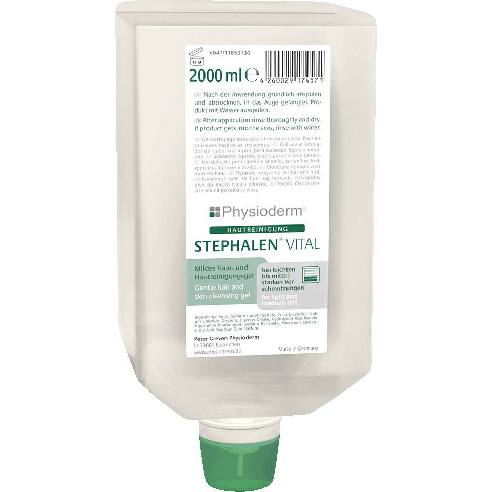 Physioderm Duschgel STEPHALEN® VITAL, zur Haut- und Haarreinigung, 2000ml/VFL