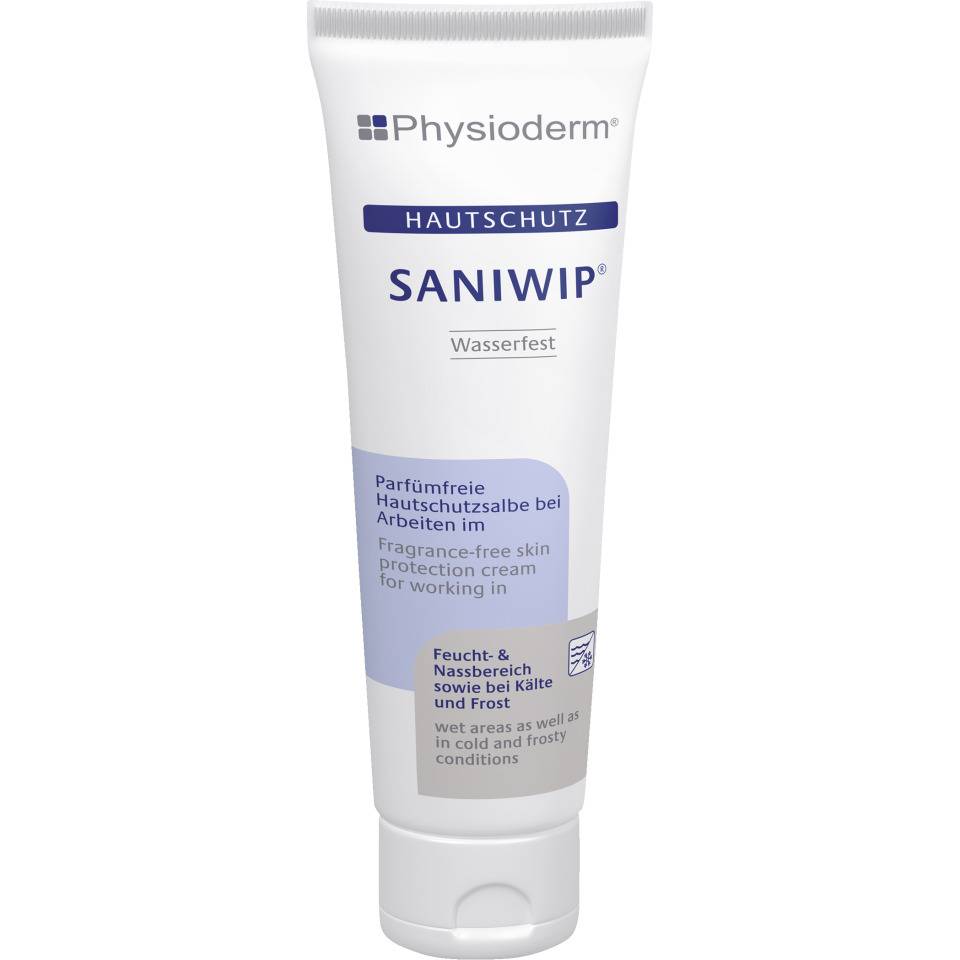 Physioderm Hautschutzcreme saniwip®, zur Hautpflege, silikonfrei, 100ml/Tube