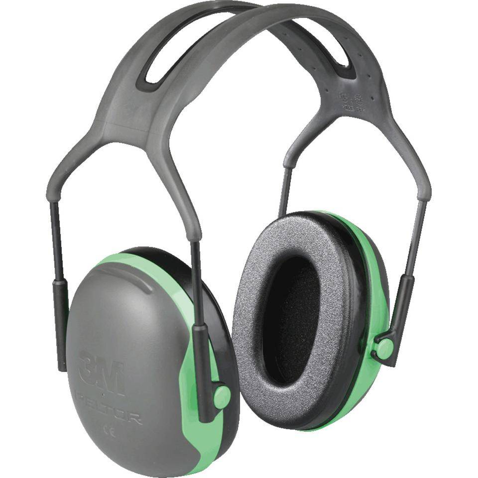 3M™ PELTOR™ Kapselgehörschützer X1A, Kat.III, mit Kopfbügel, grün/schwarz, 184g