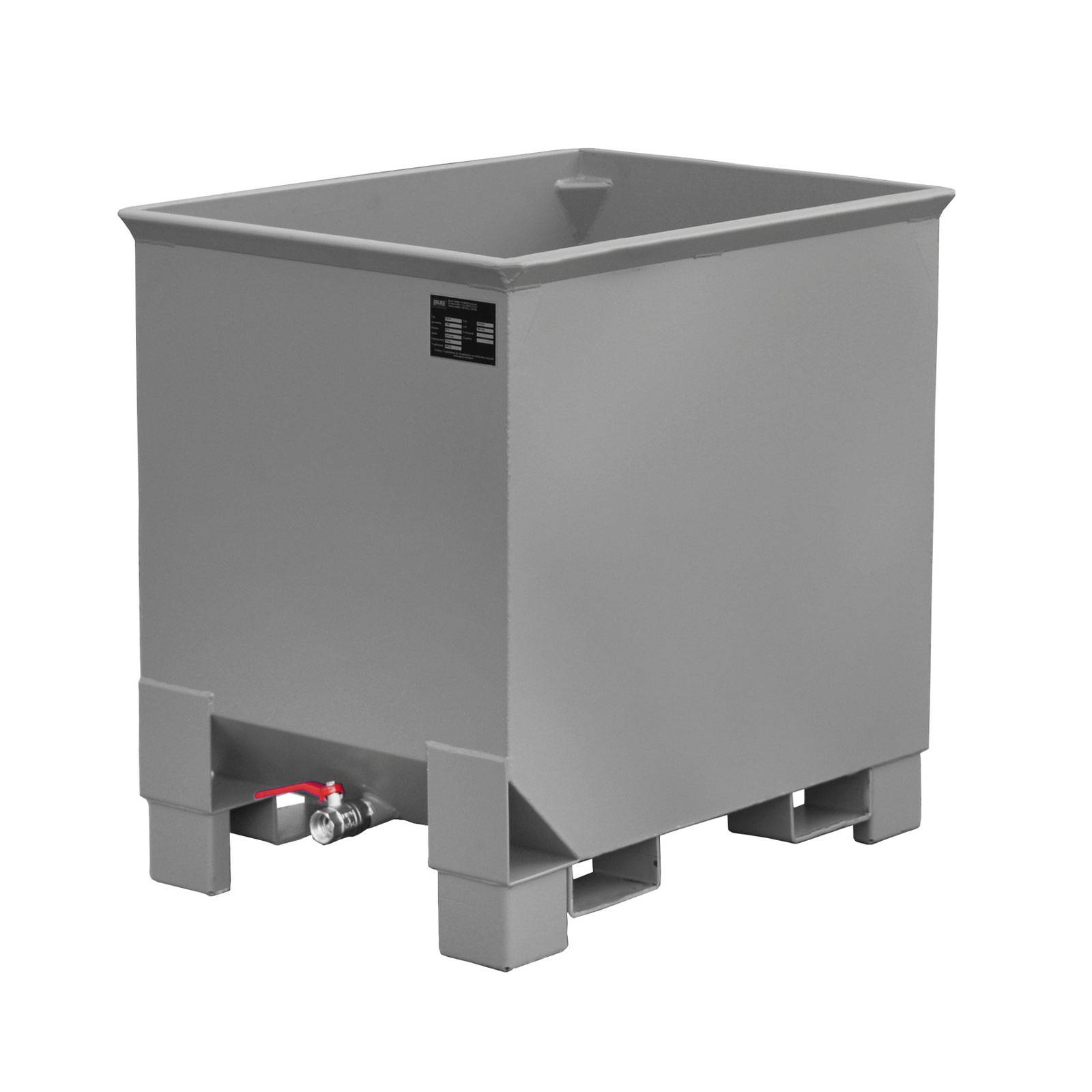 Spänekasten CS 30, lackiert, Mausgrau