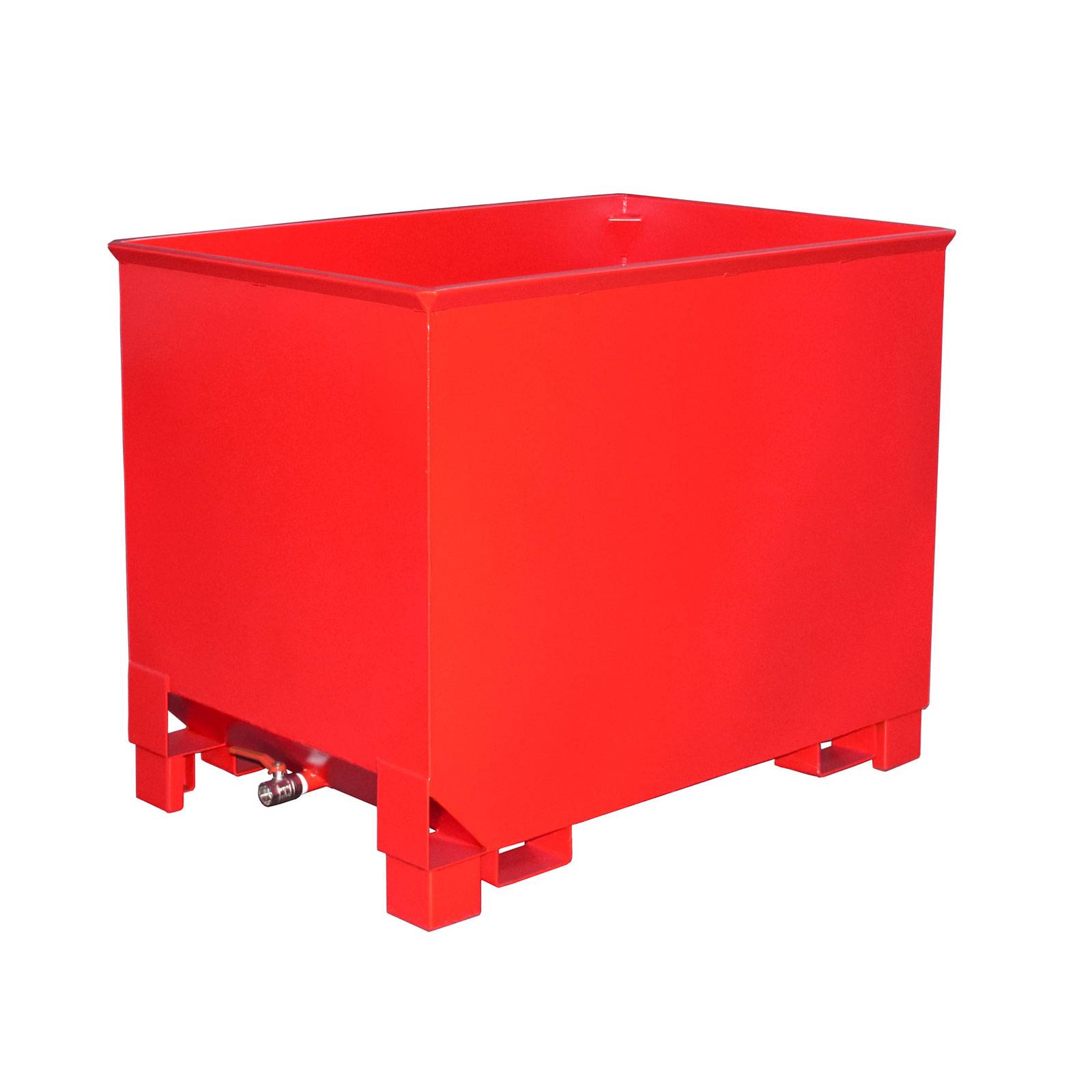 Spänekasten CS 80, lackiert, Feuerrot