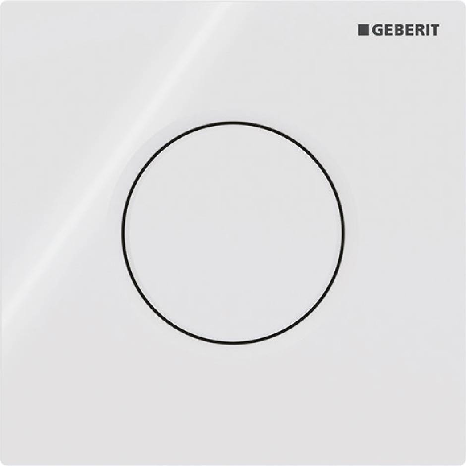 Geberit Typ 20 (ex Typ 30) UR-Strg. pneum. Sp Square, schwarz matt lack, Etc/schwarz