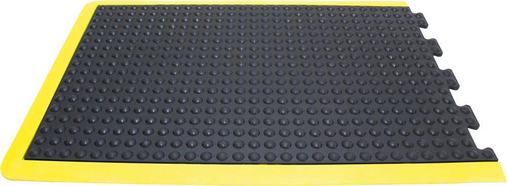Anti-Ermüdungsmatte Bubblemat Naturkautschuk Endstück B60xL90 cm schwarz/gelb - Artikel: 7830611777
