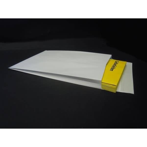 Faltentaschen EnURO 250x352x25mm B4 125g/qm HK VE=125 Stück weiß