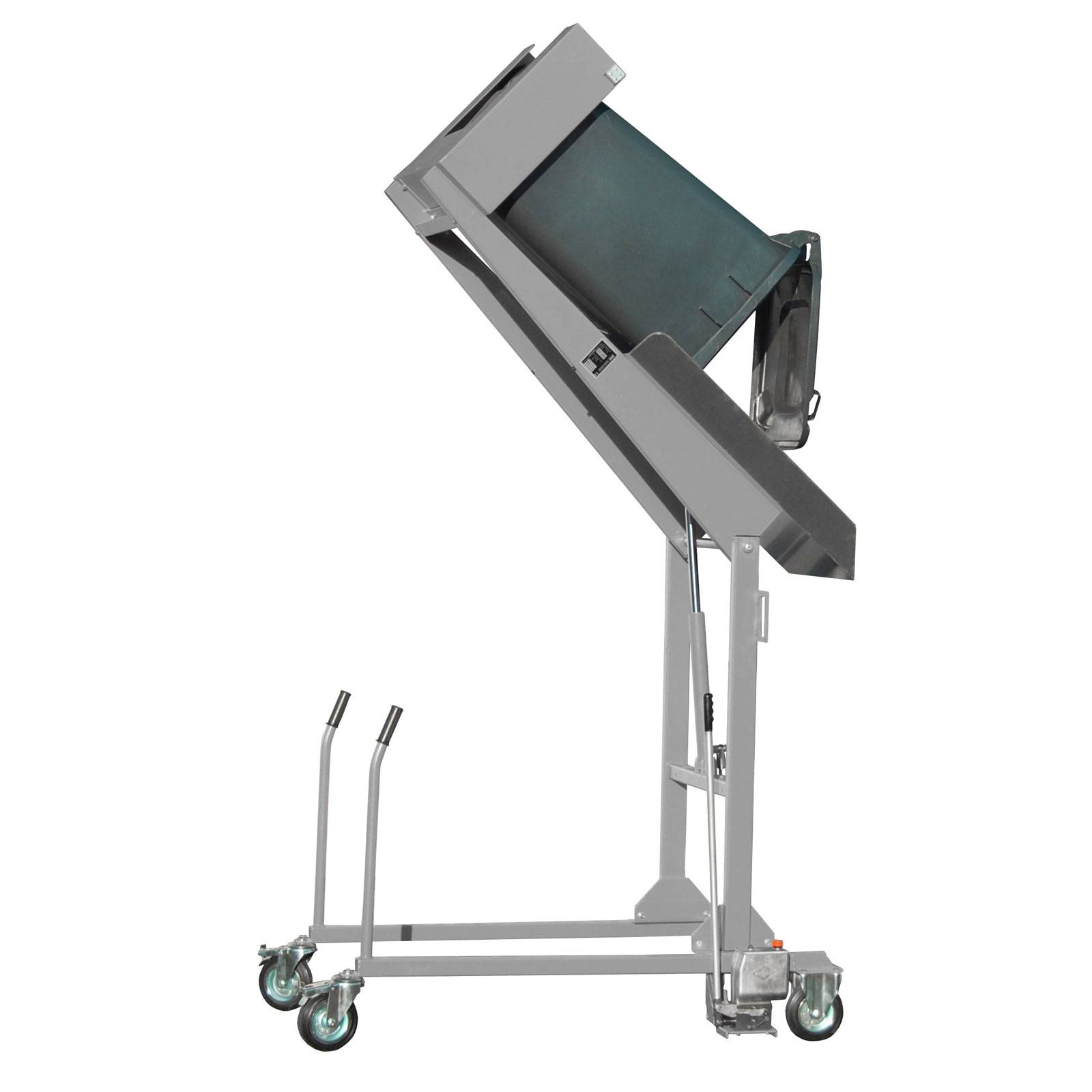 Mülltonnen-Kippstation MKS-H, lackiert, Mausgrau