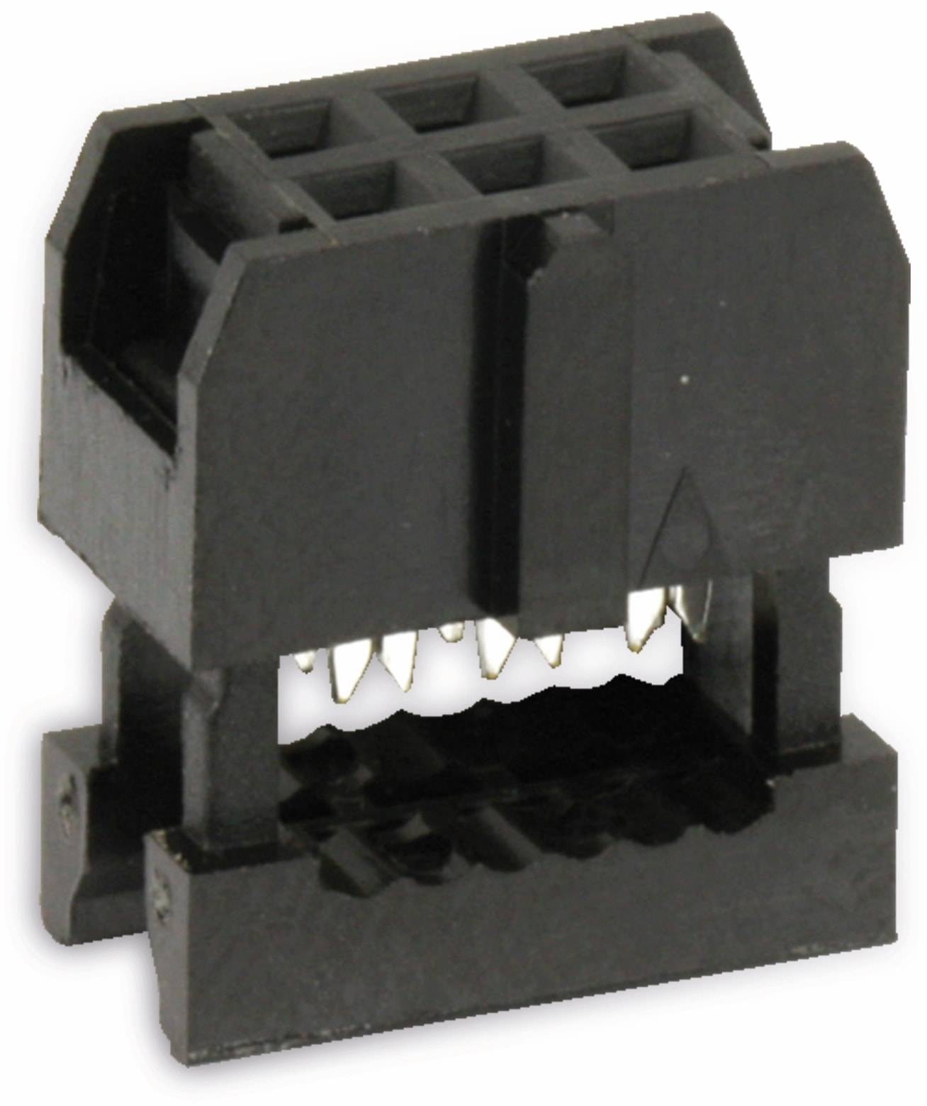 ECON CONNECT Pfostenbuchse für Flachbandleitung, RM 2,54, 6-polig