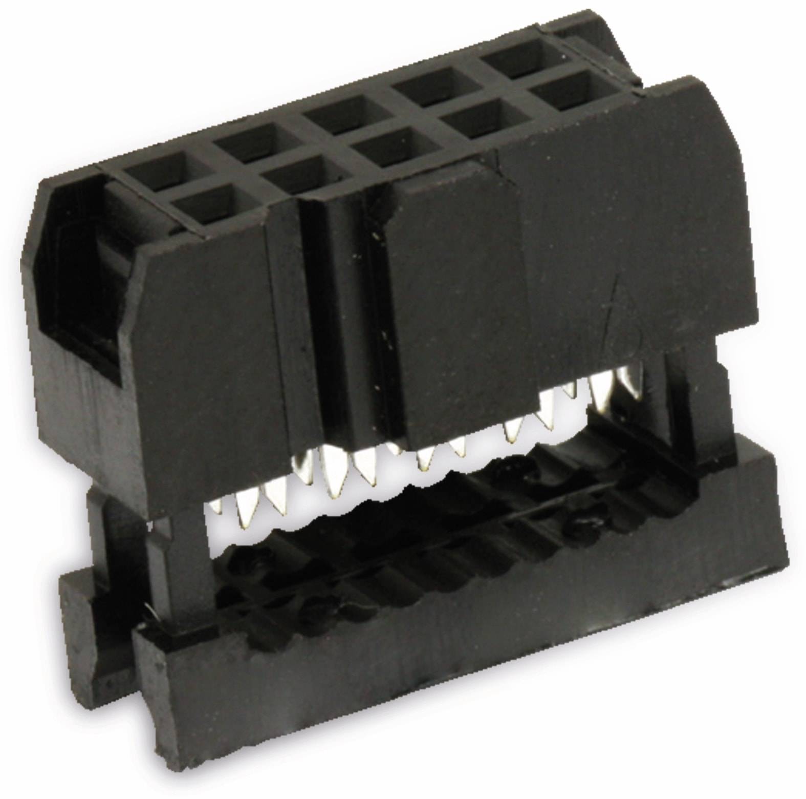 ECON CONNECT Pfostenbuchse für Flachbandleitung, RM 2,54, 10-polig