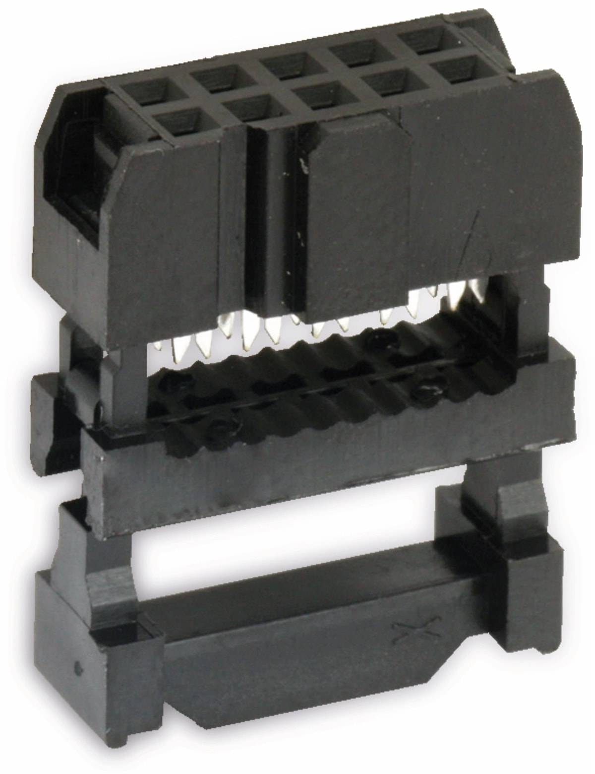 ECON CONNECT Pfostenbuchse für Flachbandleitung, RM 2,54, 10-polig