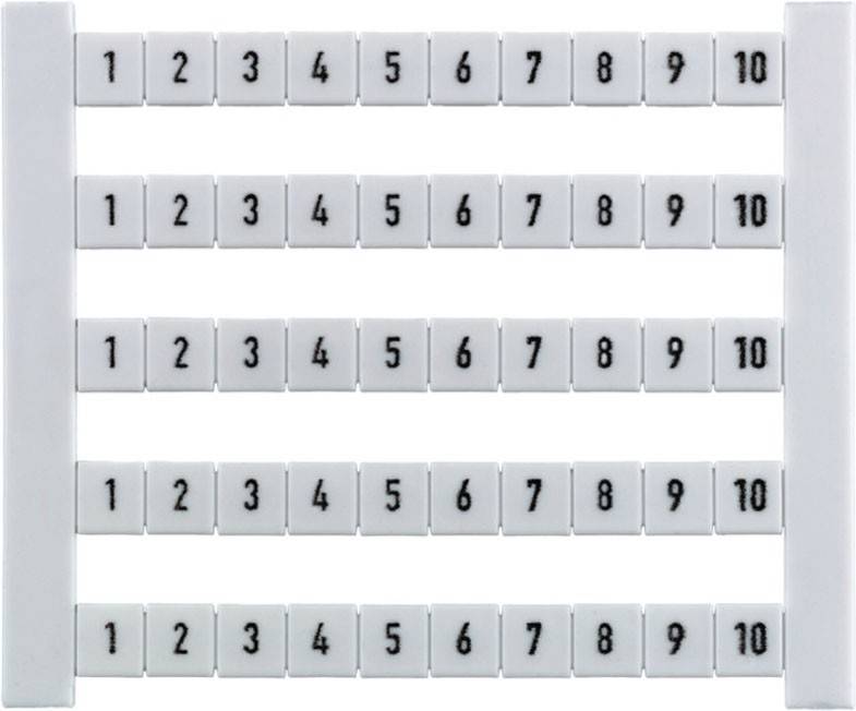 Vier Reihen von nummerierten Kacheln, die jeweils die Zahlen 1 bis 10 nacheinander anzeigen.