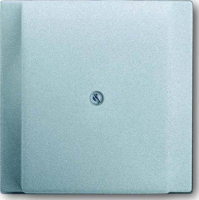 Eine Nahaufnahme einer glatten, metallischen Oberfläche mit einer einzelnen Schraube in der Mitte. Die Oberfläche weist einen subtilen Licht- und Schattengradienten auf.