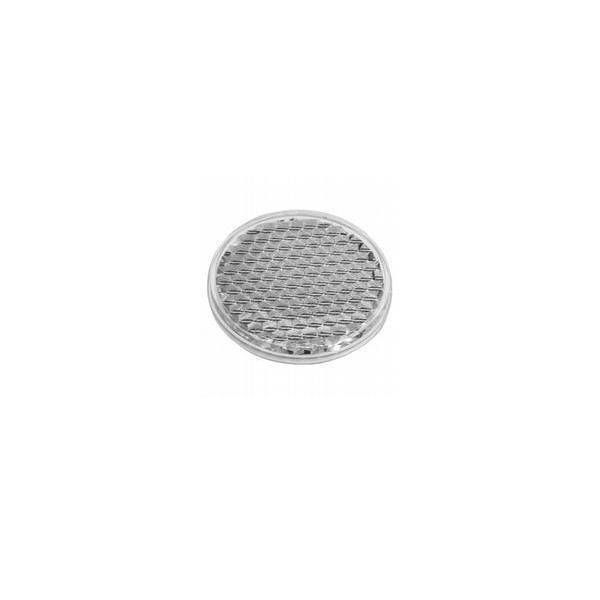 Ein kreisförmiger Metallrost mit Gittermuster, der häufig für Belüftungs- oder Entwässerungszwecke verwendet wird.