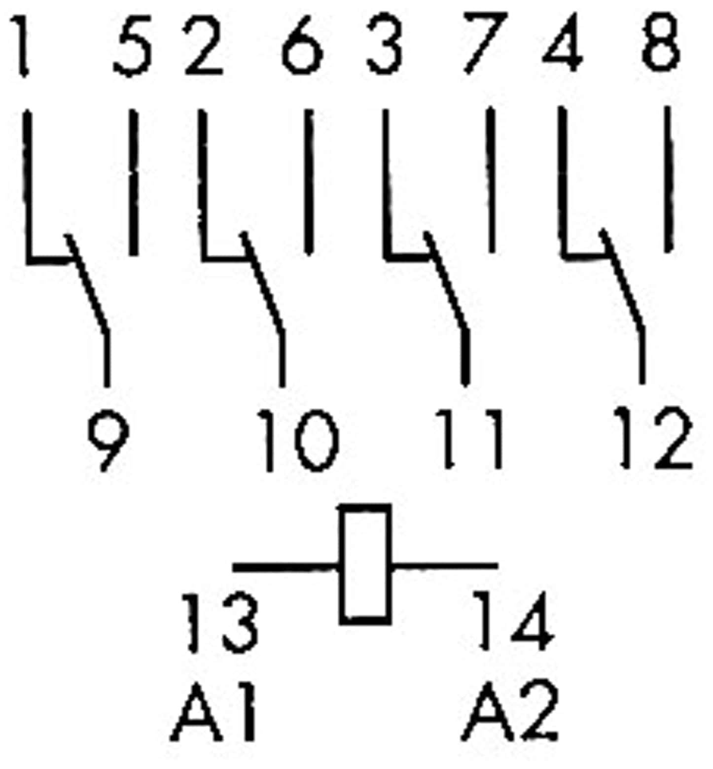 FINDER Relais F 55.34, 230 V~, 4xUM, 7 A, hartvergoldet