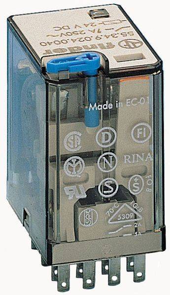 Finder Miniatur-Industrie-Steckrelais 55.34.9.024.0094 24VDC 4Wechsler