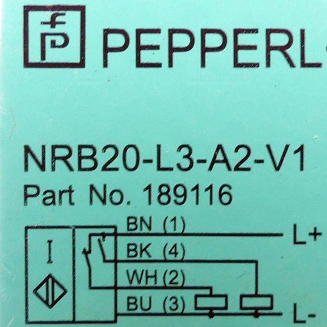 PEPPERL+FUCHS Induktiver Sensor NRB20-L3-A2-V1 NRB20-L3-A2-V1 (189116)