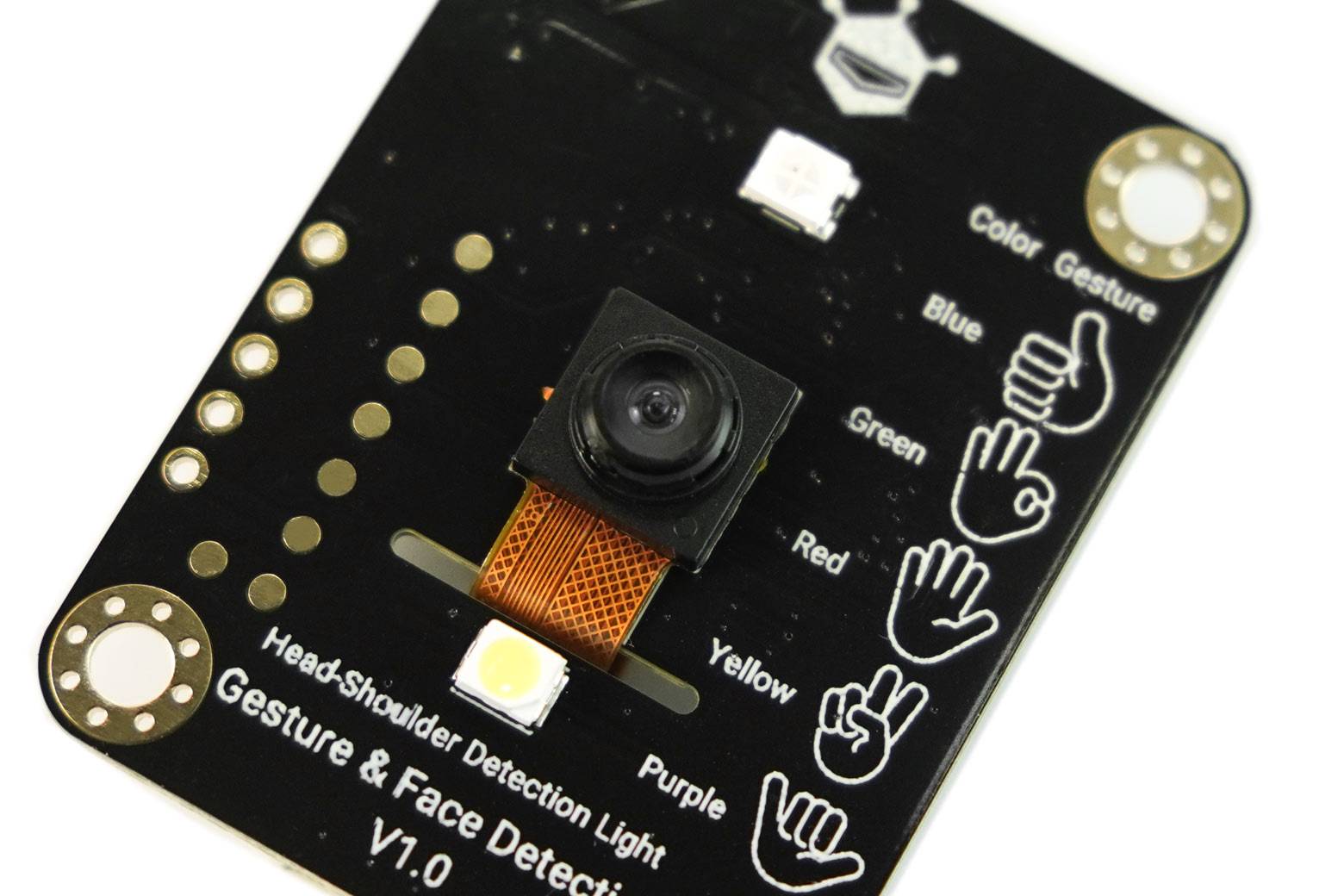 DFRobot Gravity: Offline Edge AI Gesture & Face Detection Sensor – 5 Gestures, 10 Faces, 3m (Arduino/ RPi/ ESP32)