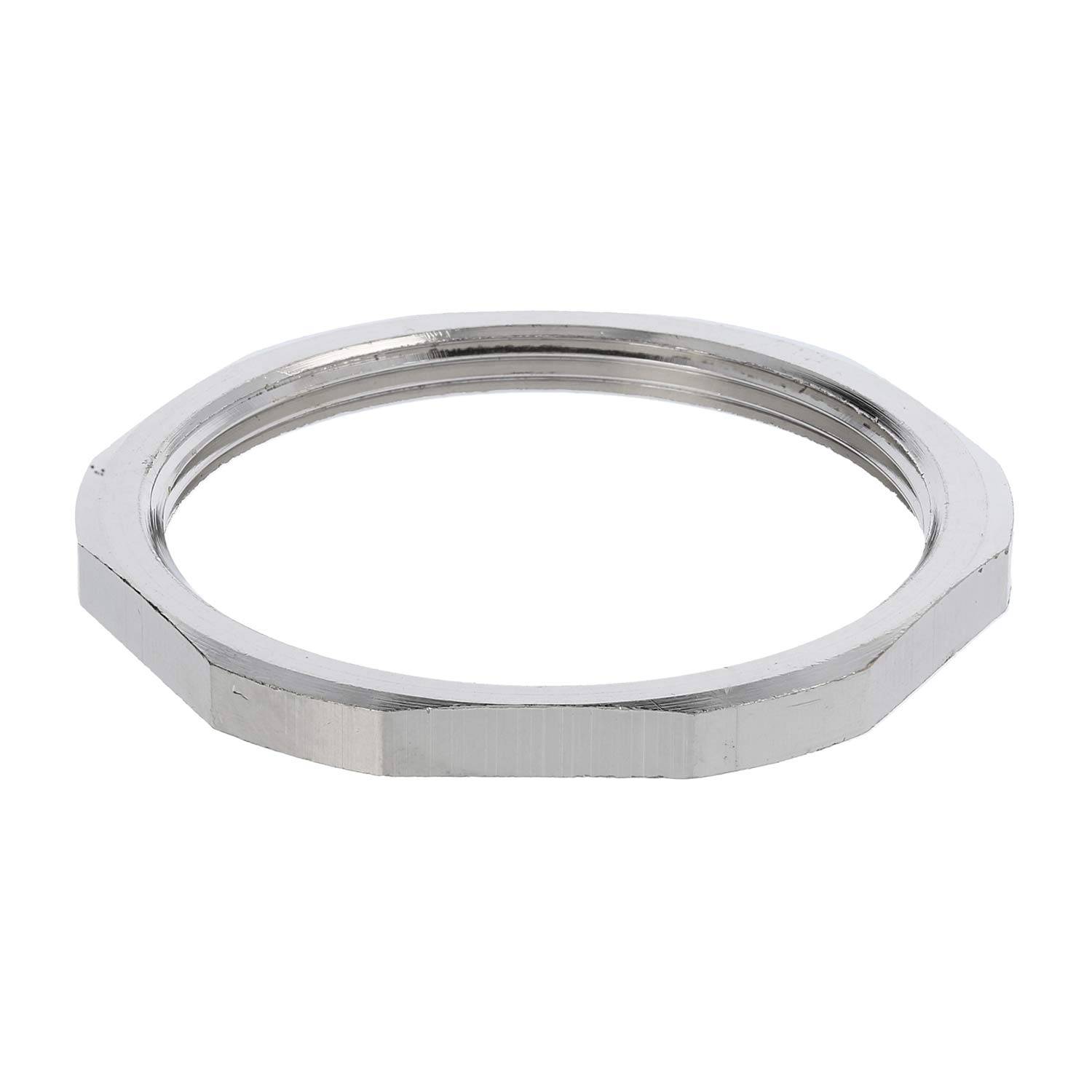 10063147 WISKA Gegenmutter M50x1,5 GMS-M50 Sechskant Messing (CuZn) vernickelt Farbe silber - 1Stück