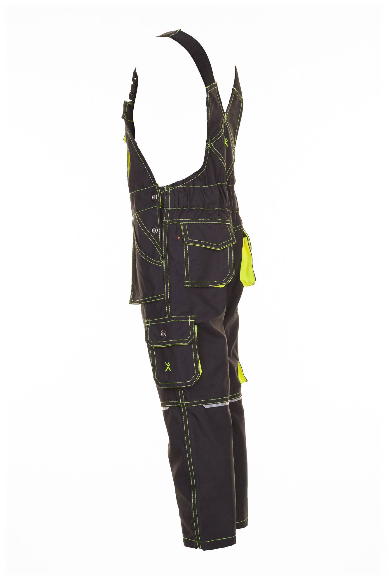 Planam Junior Latzhose anthrazit/gelb 98/104 6120098