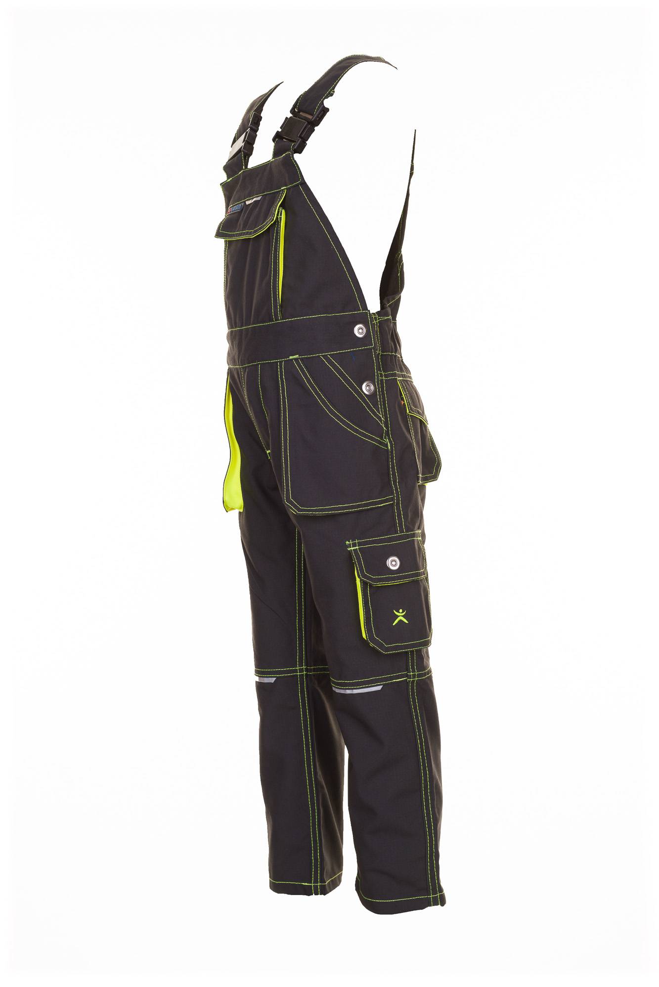 Planam Junior Latzhose anthrazit/gelb 98/104 6120098