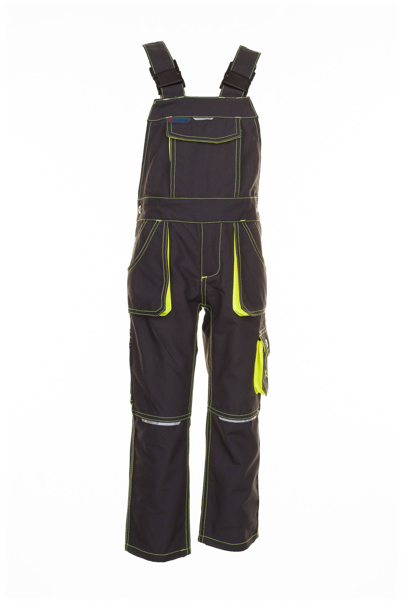 Planam Junior Latzhose anthrazit/gelb 98/104 6120098