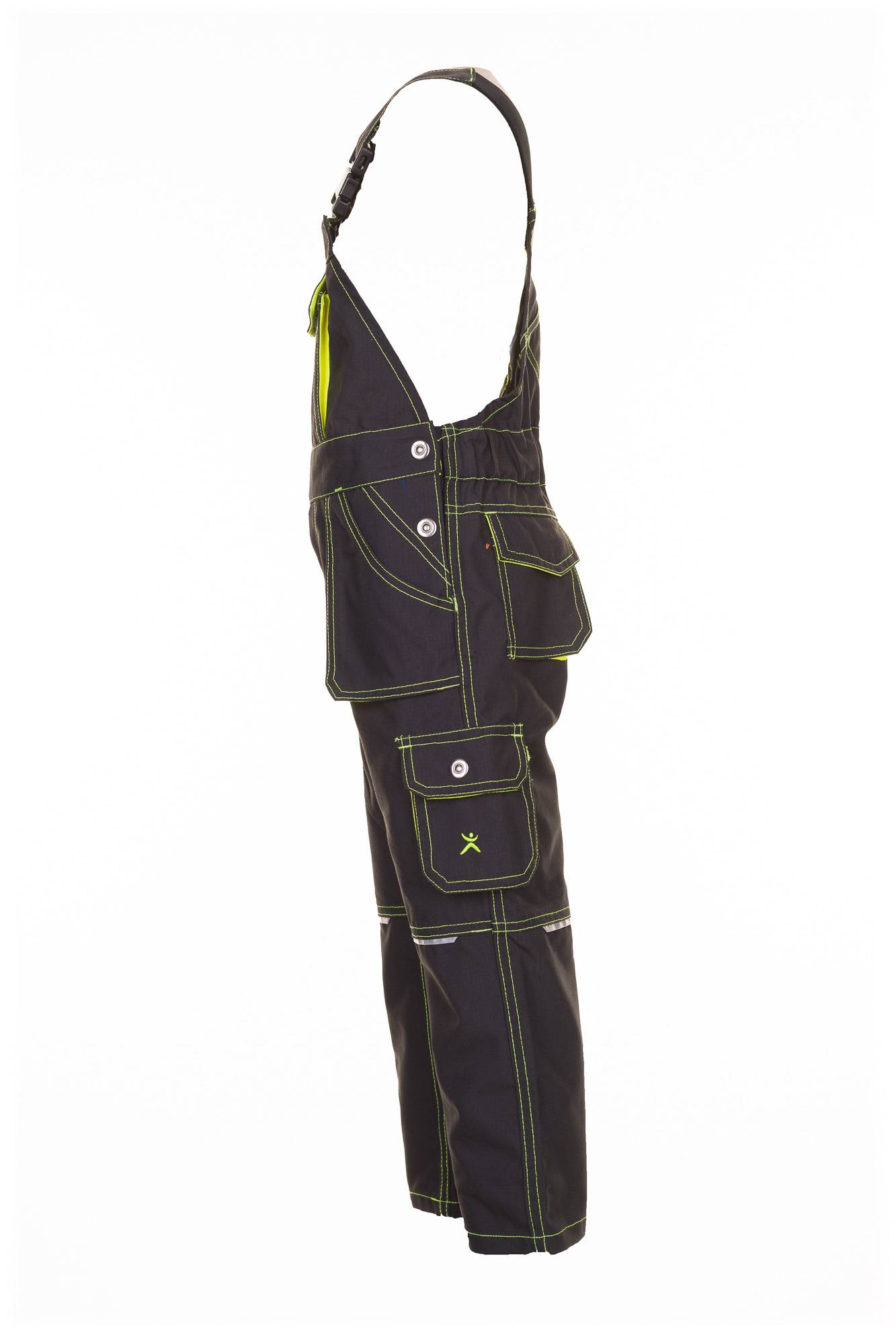 Planam Junior Latzhose anthrazit/gelb 98/104 6120098