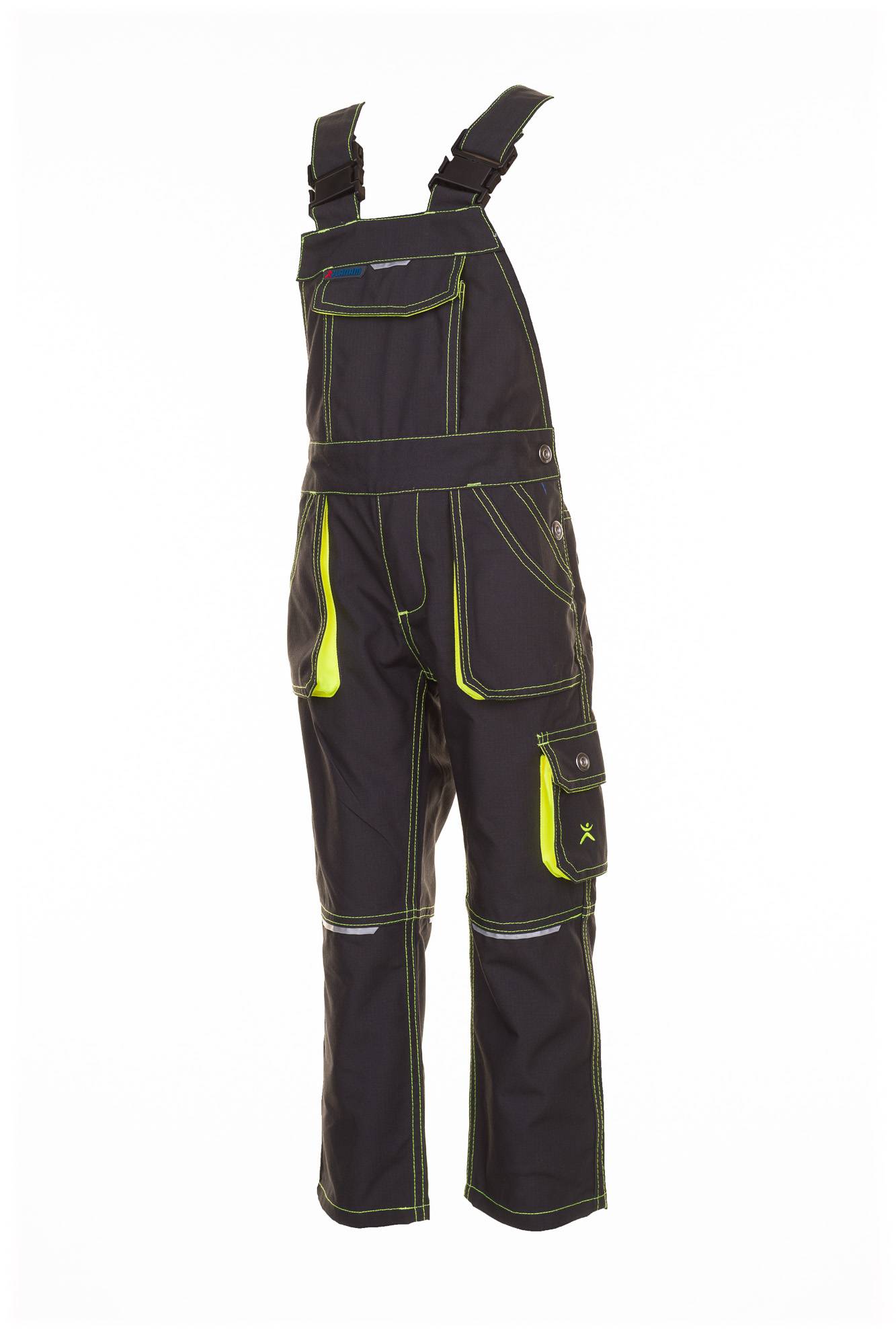 Planam Junior Latzhose anthrazit/gelb 98/104 6120098