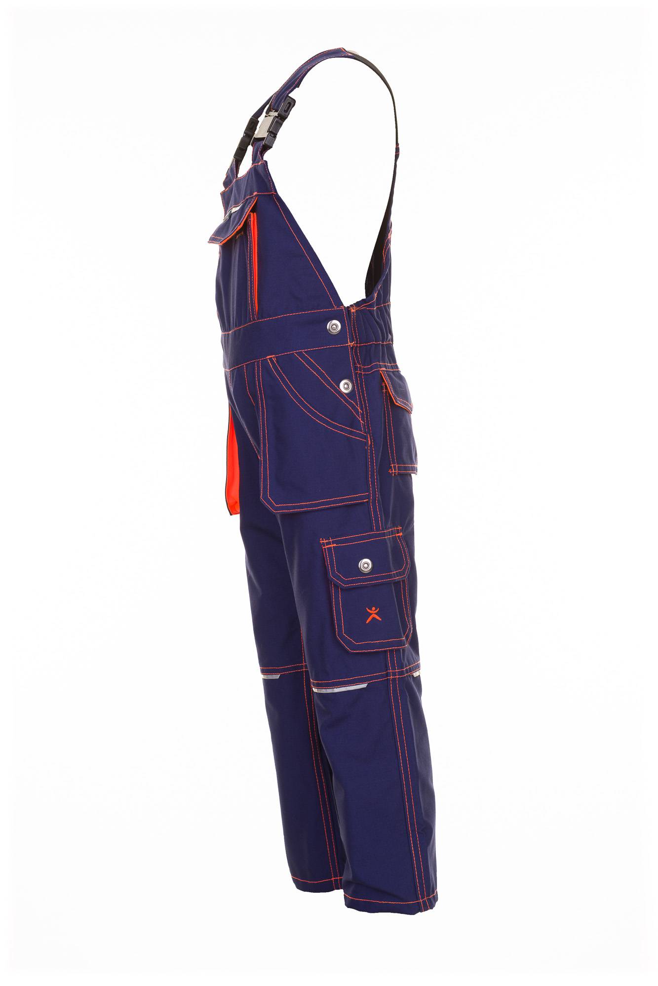 Planam Junior Latzhose marine/orange 98/104 6121098