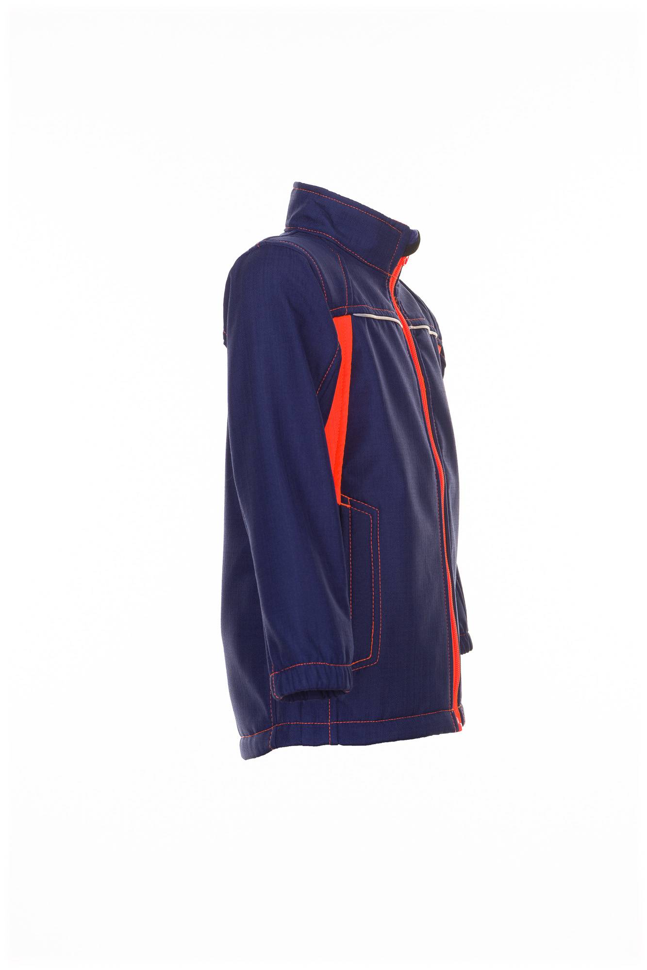 Planam Junior Softshelljacke marine/orange 158/164 6131158