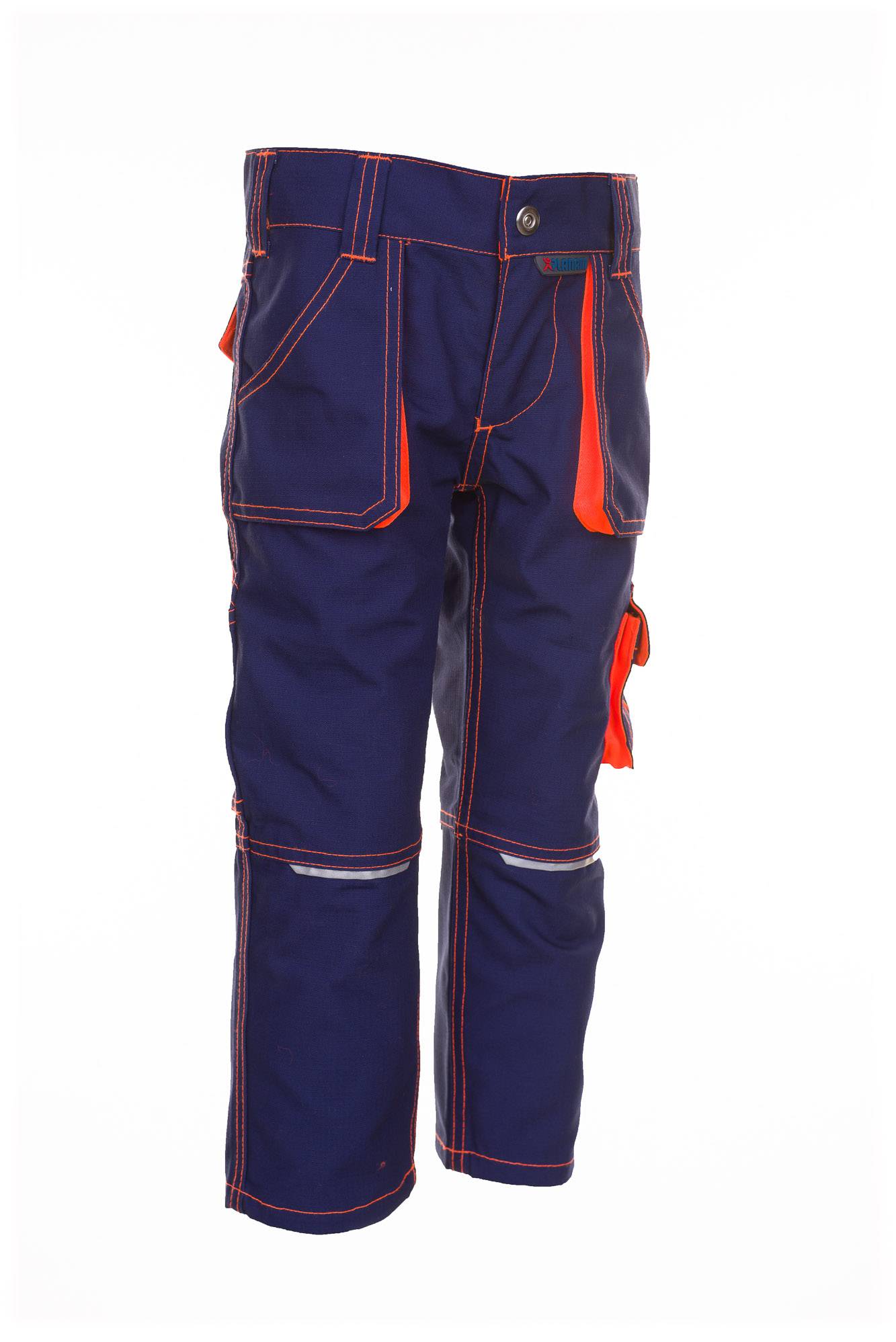 Planam Junior Bundhose marine/orange 98/104 6111098