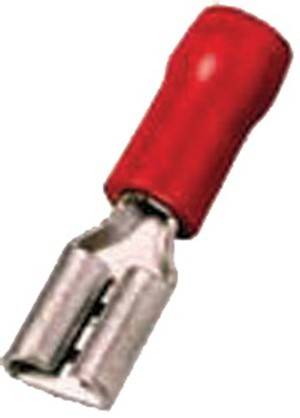 Detailaufnahme eines Metallschälers mit rotem Griff, die die Klinge und einen Teil des Griffes zeigt, der typischerweise zum Schälen von Obst und Gemüse verwendet wird.