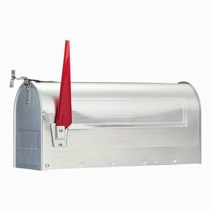 Briefkasten U.S.Mailbox 892 Alu H.220mm B.170mm T.480mm Alu./Alu.BURG-WÄCHTER