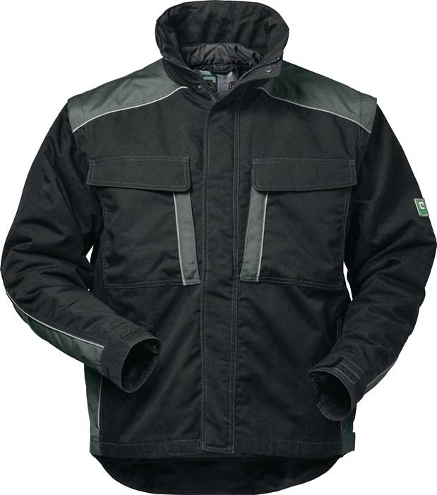 Canvas Outdoorjacke 2 in 1 Basel Gr.M schwarz/grau ELYSEE