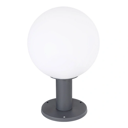 Garten Sockelleuchte Außenbeleuchtung Außen E27 Außenlampe Stehlampe, Alu Glaskugel, opal, 1x E27 Fassung, DxH 25x38 cm Garten Sockelleuchte Außenbeleuchtung Außen E27 Außenlampe Stehlampe, Alu Glaskugel, opal, 1x E27 Fassung, DxH 25x38 cm