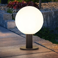 Garten Sockelleuchte Außenbeleuchtung Außen E27 Außenlampe Stehlampe, Alu Glaskugel, opal, 1x E27 Fassung, DxH 25x38 cm Garten Sockelleuchte Außenbeleuchtung Außen E27 Außenlampe Stehlampe, Alu Glaskugel, opal, 1x E27 Fassung, DxH 25x38 cm