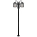 Stehlampe Laterne Außenlampe Retro Wegeleuchte Edelstahl Terrassenlampe wetterfest Gartenleuchte, Metallstäbe, schwarz, 3x E27 Fassungen, DxH 48,5x1 Stehlampe Laterne Außenlampe Retro Wegeleuchte Edelstahl Terrassenlampe wetterfest Gartenleuchte, Metallstäbe, schwarz, 3x E27 Fassungen, DxH 48,5x1
