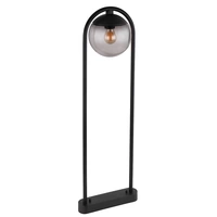 Stehlampe E27 Garten Weg Beleuchtung Außen Außenlampe Gartenlampe Standleuchte, Glaskugel rauch Metall schwarz, 1x E27 Fassung, LxBxH 32x20x100 cm Stehlampe E27 Garten Weg Beleuchtung Außen Außenlampe Gartenlampe Standleuchte, Glaskugel rauch Metall schwarz, 1x E27 Fassung, LxBxH 32x20x100 cm