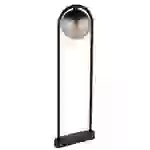 Stehleuchte E27 Garten Weg Beleuchtung Außen Aussenleuchten Garten Standleuchte, Glaskugel rauch Metall schwarz, 1x E27 Fassung, LxBxH 32x20x100 cm Stehleuchte E27 Garten Weg Beleuchtung Außen Aussenleuchten Garten Standleuchte, Glaskugel rauch Metall schwarz, 1x E27 Fassung, LxBxH 32x20x100 cm