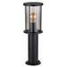 Stehlampe Garten Sockelleuchte modern Außenlampe schwarz, Wegeleuchte wetterfest, Glasschirm rauch Edelstahl matt, 1x E27 Fassung, DxH 14,3x45 cm Stehlampe Garten Sockelleuchte modern Außenlampe schwarz, Wegeleuchte wetterfest, Glasschirm rauch Edelstahl matt, 1x E27 Fassung, DxH 14,3x45 cm