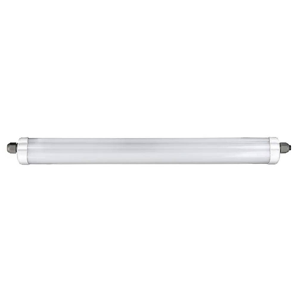 Wannenleuchte LED Feuchtraumlampe weiß Werkstattleuchte Industrie IP65, Kunststoff, 1x LED 48W 5760lm 4000K neutralweiß, LxBxH 150x6,5x5,8 cm