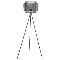 Stehlampe Stativleuchte Metall Stehleuchte schwarz Deckenfluter rund Käfig Wohnzimmer, Metall, Fassung 1x E27, DxH 60x150 cm Stehlampe Stativleuchte Metall Stehleuchte schwarz Deckenfluter rund Käfig Wohnzimmer, Metall, Fassung 1x E27, DxH 60x150 cm