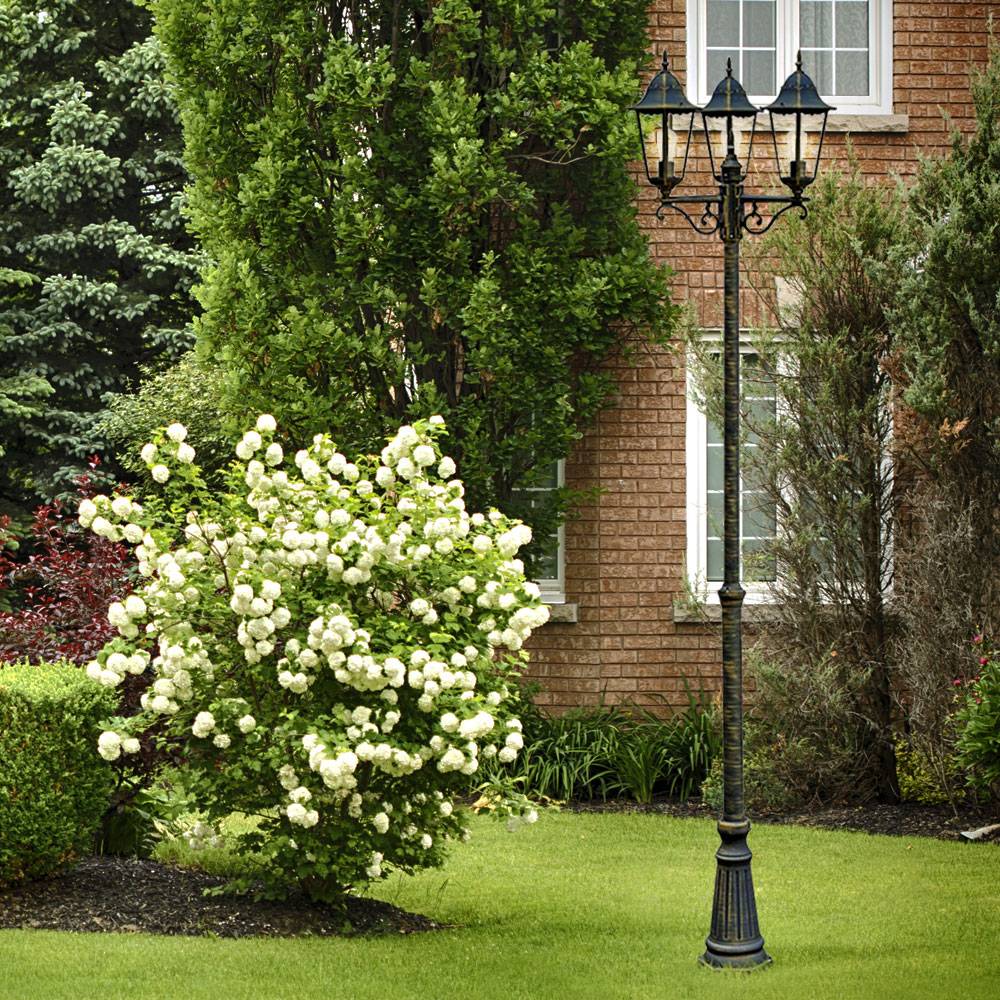 Außen Leuchte Kandelaber Steh Lampe Stand Beleuchtung Laterne Licht