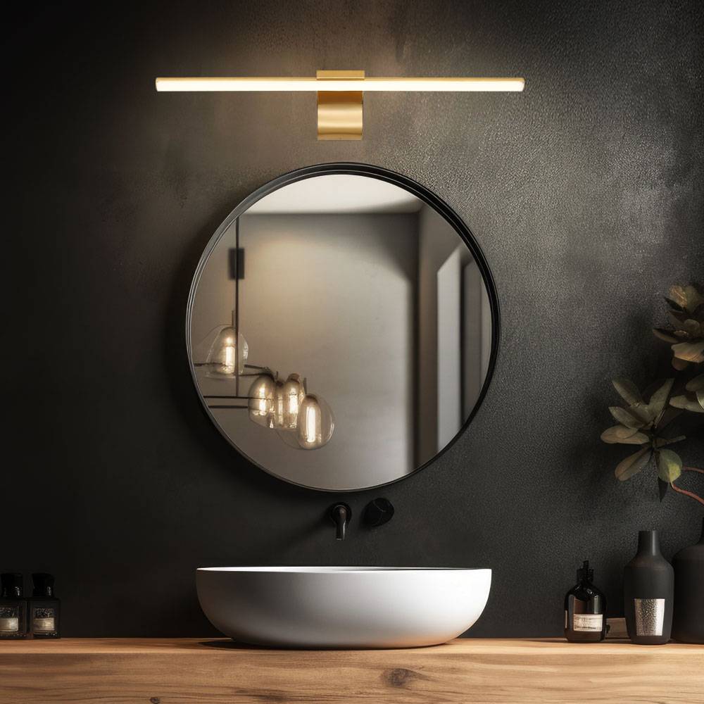 Spiegelleuchte Bad LED Wandleuchte Spiegellampe Badezimmer Wohnzimmer, Metall Acryl, 10W 680lm neutralweiß, LxBxH 61x15x8 cm