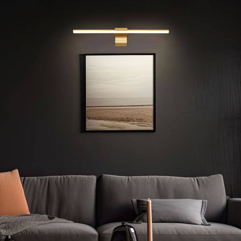 Spiegelleuchte Bad LED Wandleuchte Spiegellampe Badezimmer Wohnzimmer, Metall Acryl, 10W 680lm neutralweiß, LxBxH 61x15x8 cm