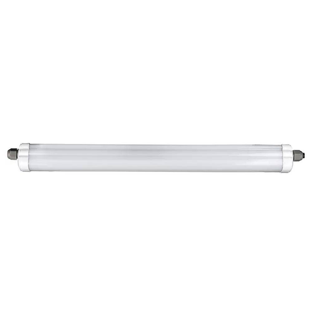 LED Feuchtraumleuchte 120 cm kaltweiß LED Werkstatt Deckenleuchte, Reihenschaltung bis 8 Stück, Röhre IP65, 36W 4320 lm 6400K, LxBxH 120x6,5x5,8 cm