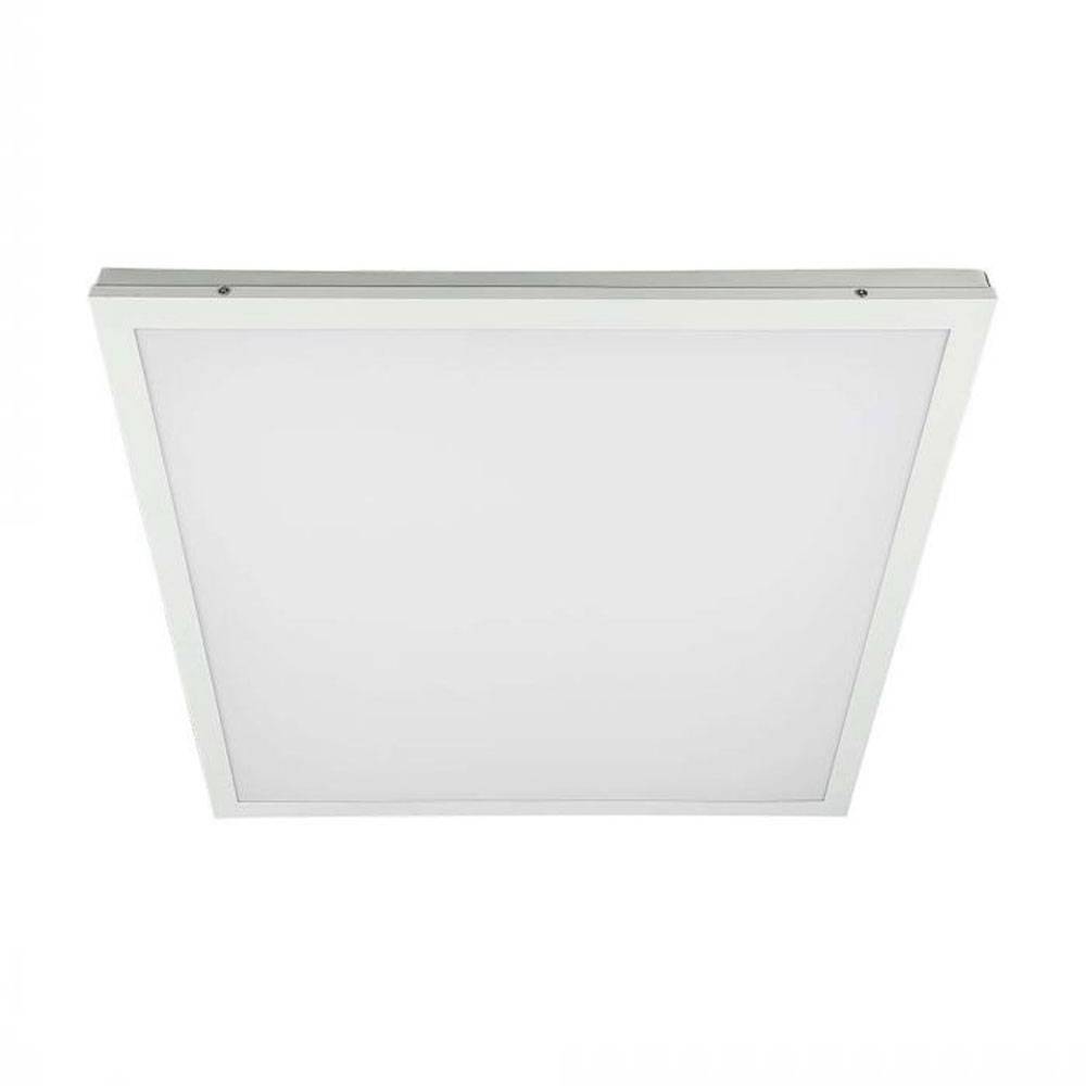 Deckenlampe Büro Deckenleuchte Einbau LED Panel quadratisch, Tageslichtlampe Aufbau Deckenpanel weiß, LED 36W 3960lm 6500K, LxBxH 59,5x59,x5x3 cm