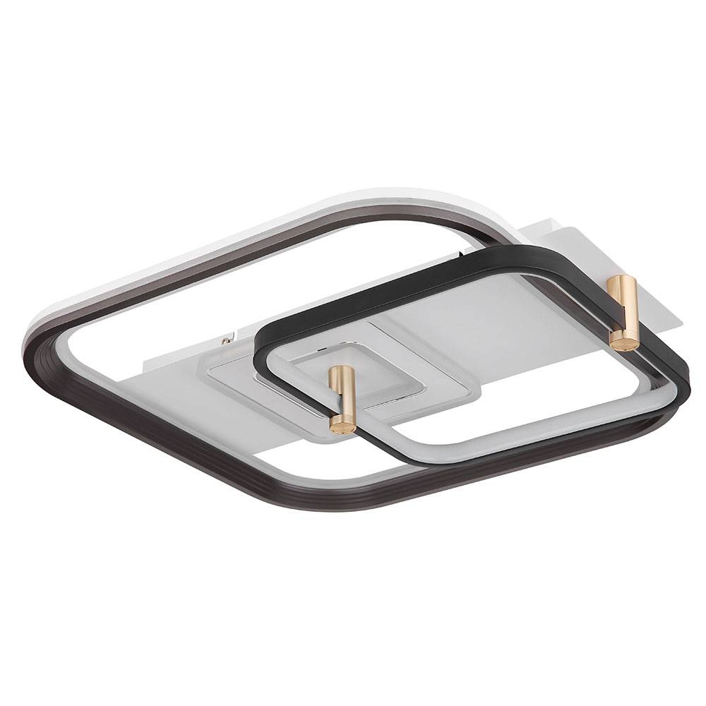 LED Deckenlampe Schlafzimmerlampe Wohnzimmerleuchte, Dimmbar Fernbedienung Nachtlicht Memory, 48W 2260lm 2700K-6000K warmweiß-kaltweiß, L 52 cm