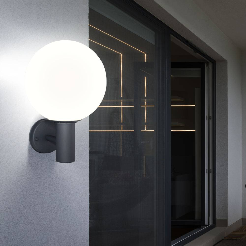 Außenleuchte Wandleuchte Gartenleuchte Hauswandlampe, App- Sprachsteuerung Farbwechsler dimmbar CCT Tageslicht Timer, LED 5W 470Lm warmweiß-kaltwei