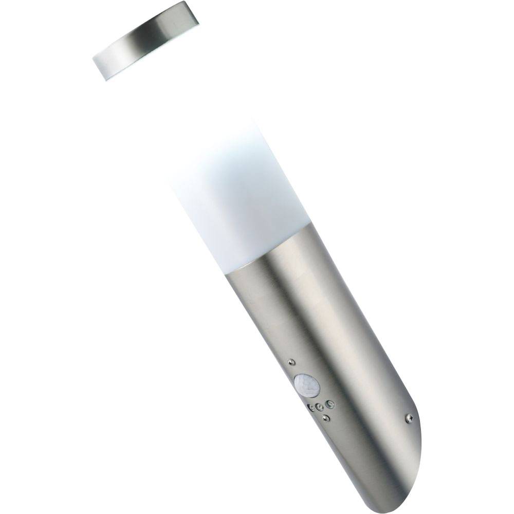 2x Wandleuchte mit Bewegungsmelder Außenleuchte Wand Modern Wandfackel Garten, Fernbedienung dimmbar, RGB LED, DxH 7,6x41 cm