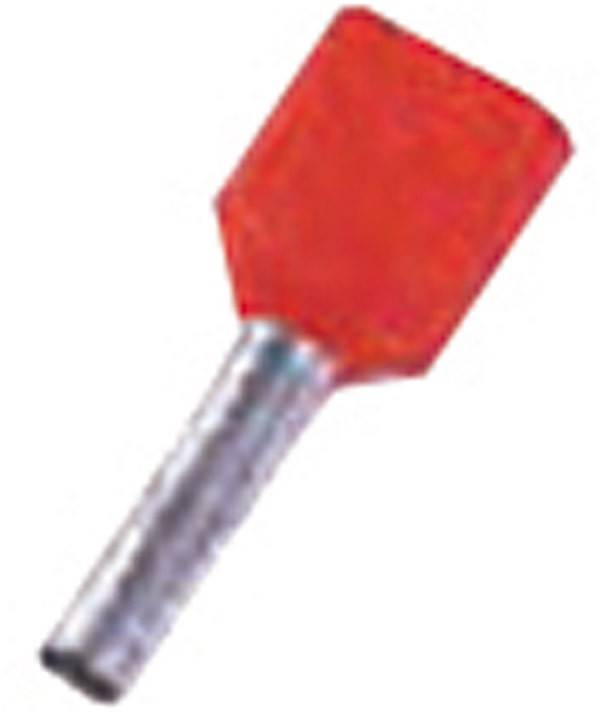 Ein roter Schlitzschraubendreher mit flacher Spitze auf einem metallfarbenen Schaft.